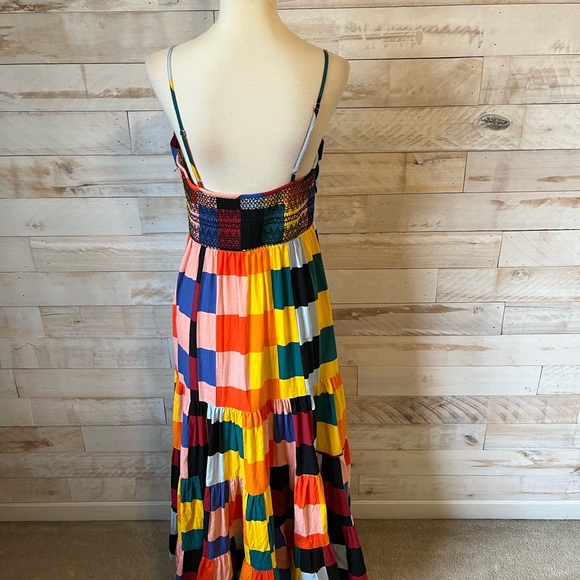 NWT Plenty by Tracy Reese size S  Maxi Dress in checkered print - Picture 8 of 13